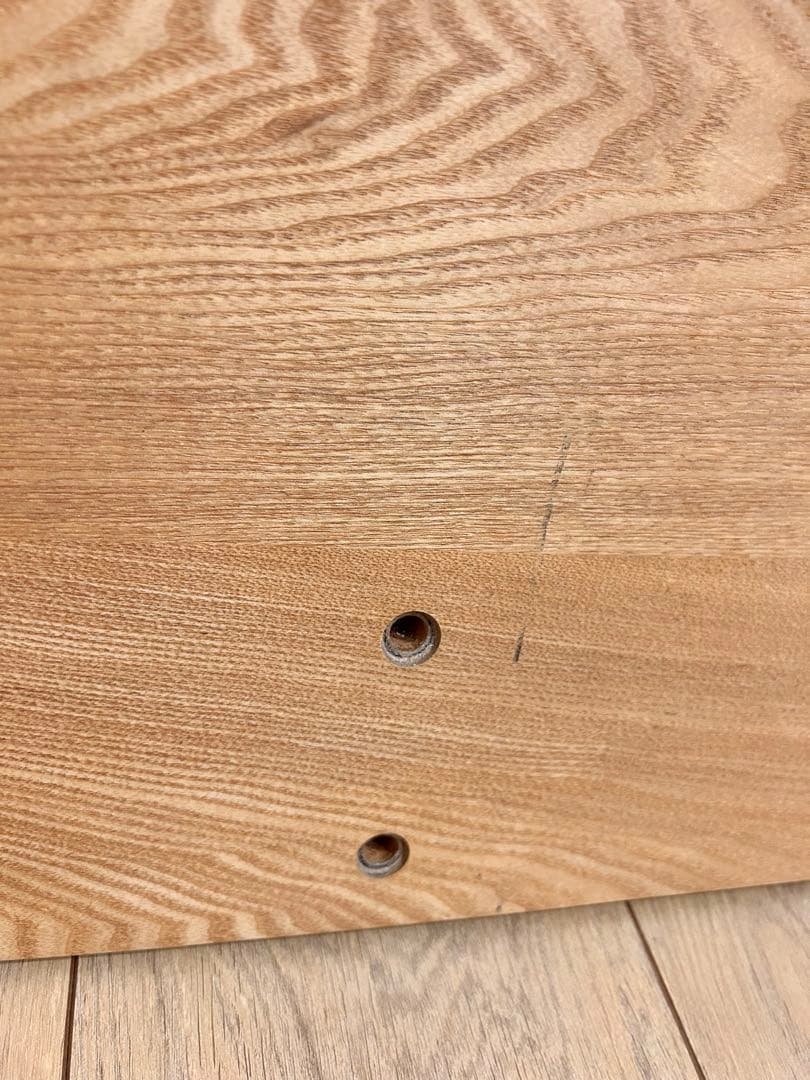 無印良品　木製ベッドフレーム用旧型ヘッドボード　オーク材　ダブル