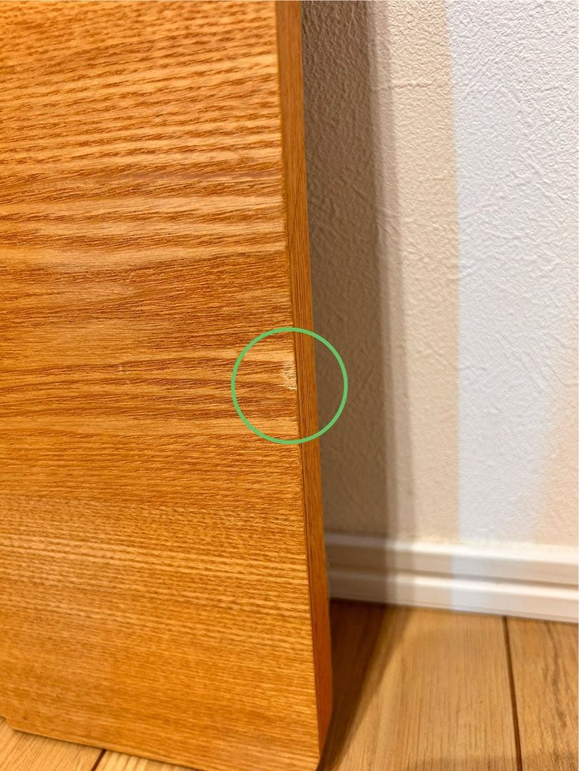 無印良品　木製ベッドフレーム用旧型ヘッドボード　オーク材　ダブル