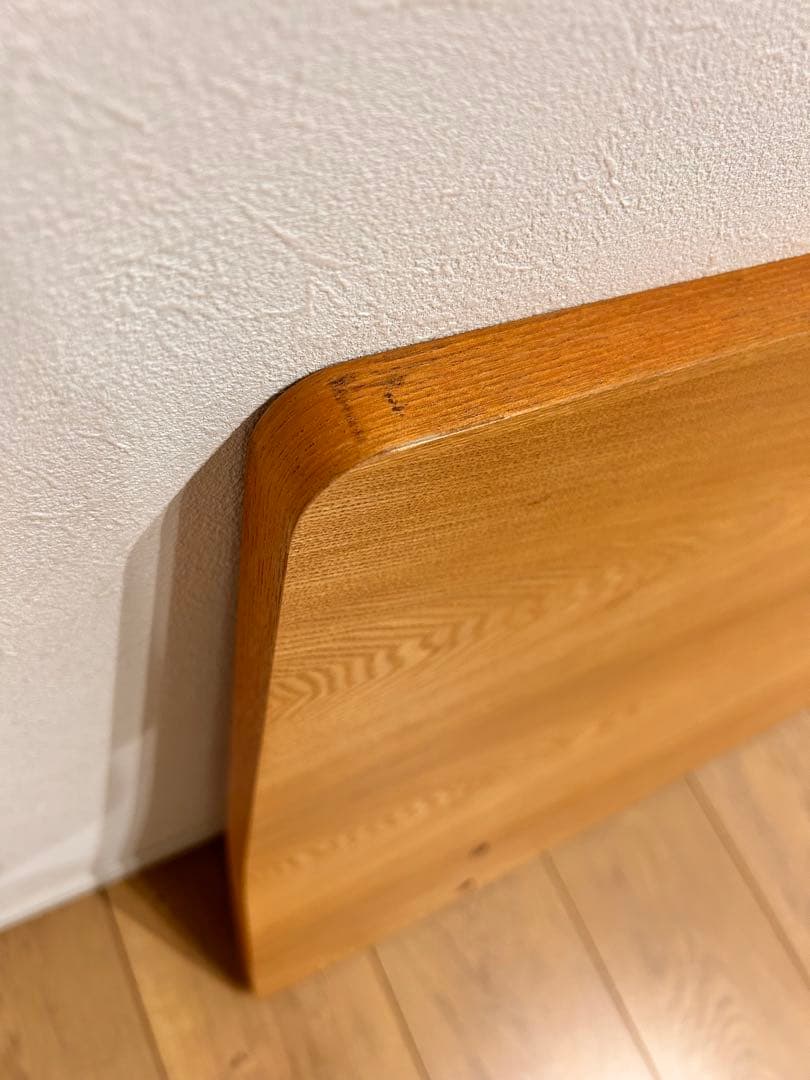 無印良品　木製ベッドフレーム用旧型ヘッドボード　オーク材　ダブル