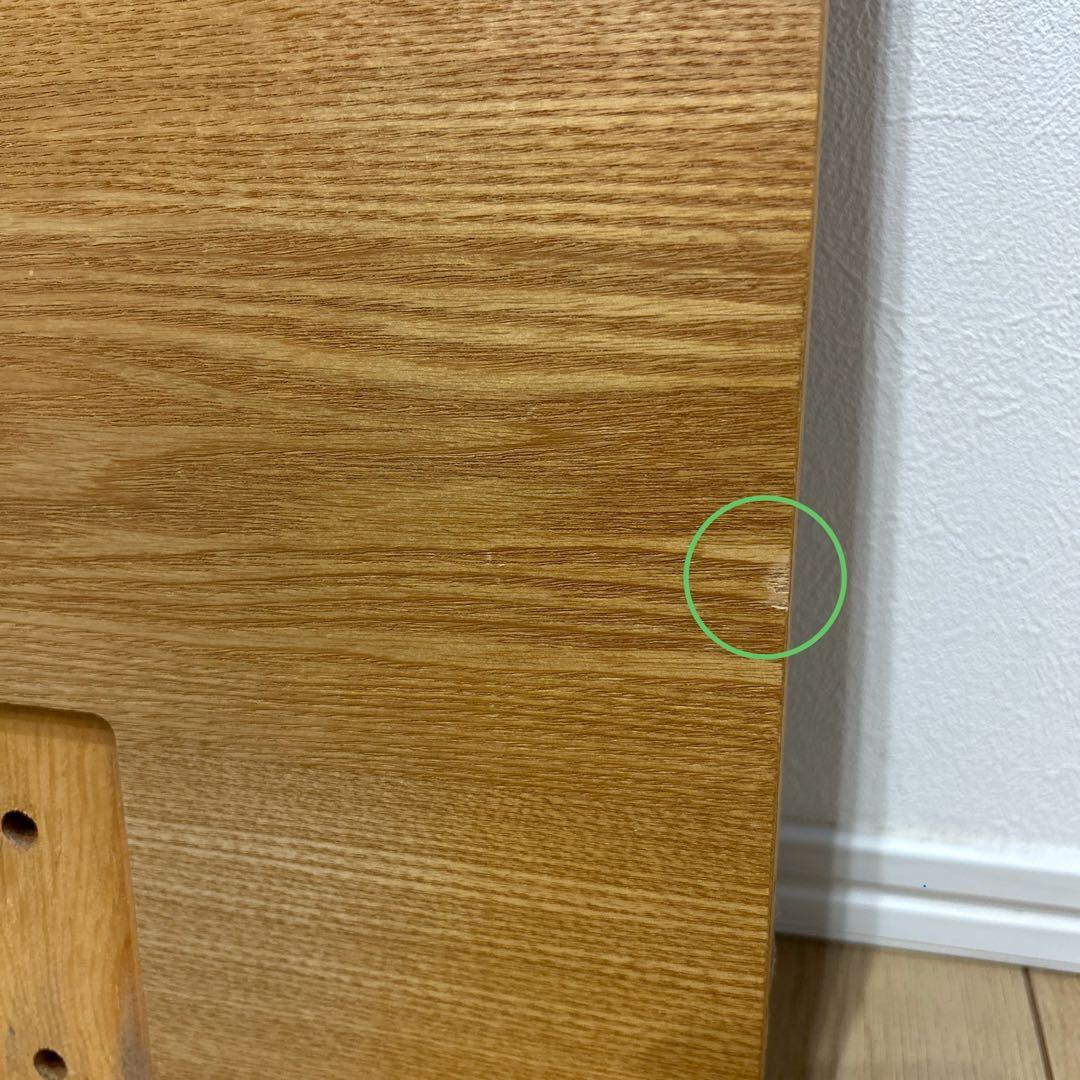 無印良品　木製ベッドフレーム用旧型ヘッドボード　オーク材　ダブル