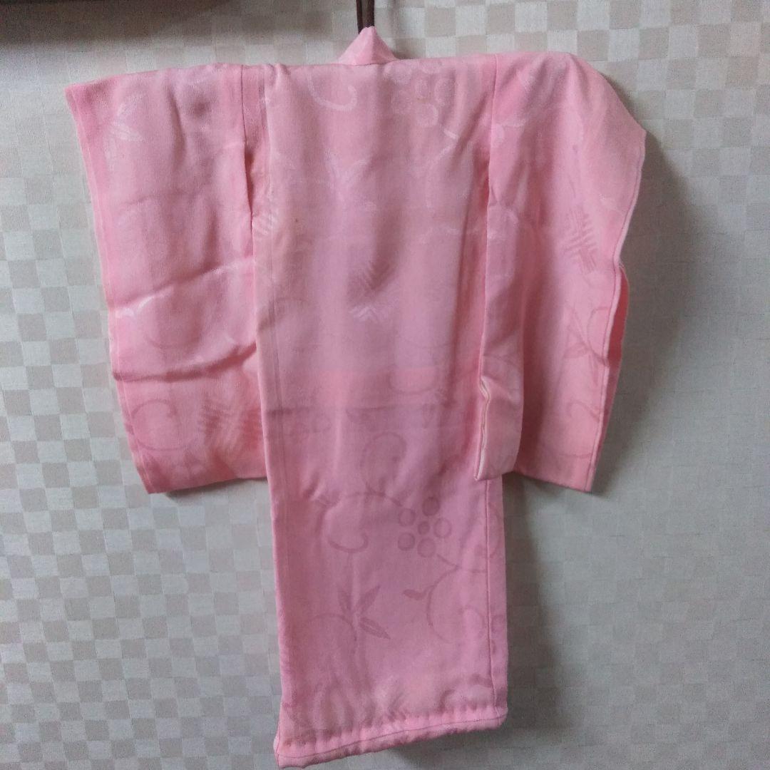 アンティーク古布着物　人形着物　市松人形着物　重ね着つき