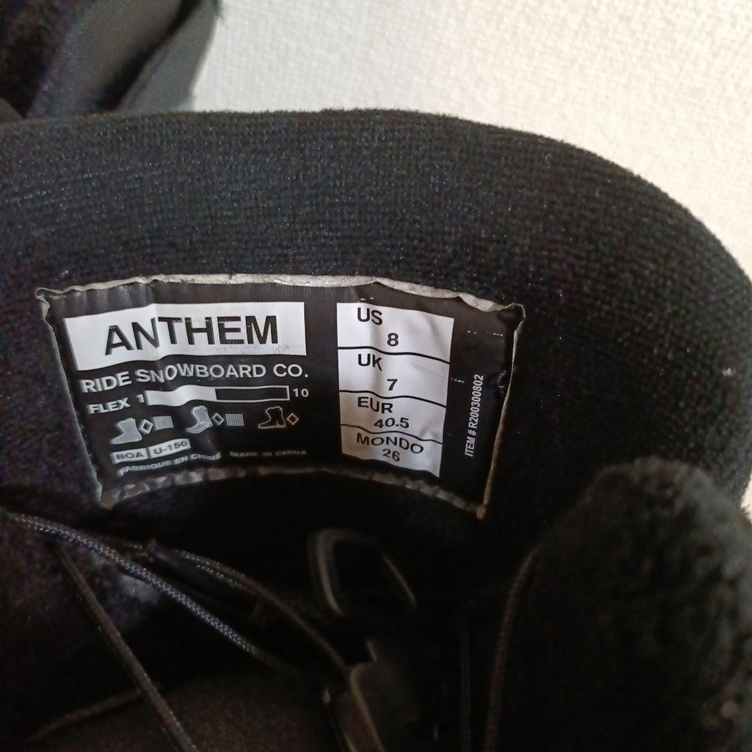 ANTHEM RIDE スノーボードブーツ 26cm 黒