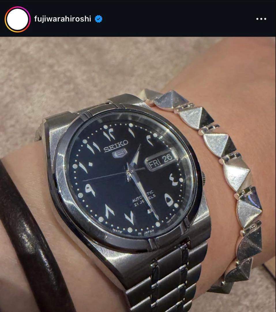 【国内未発売】 SEIKO 5 藤原ヒロシ SNK063J5 アラビック