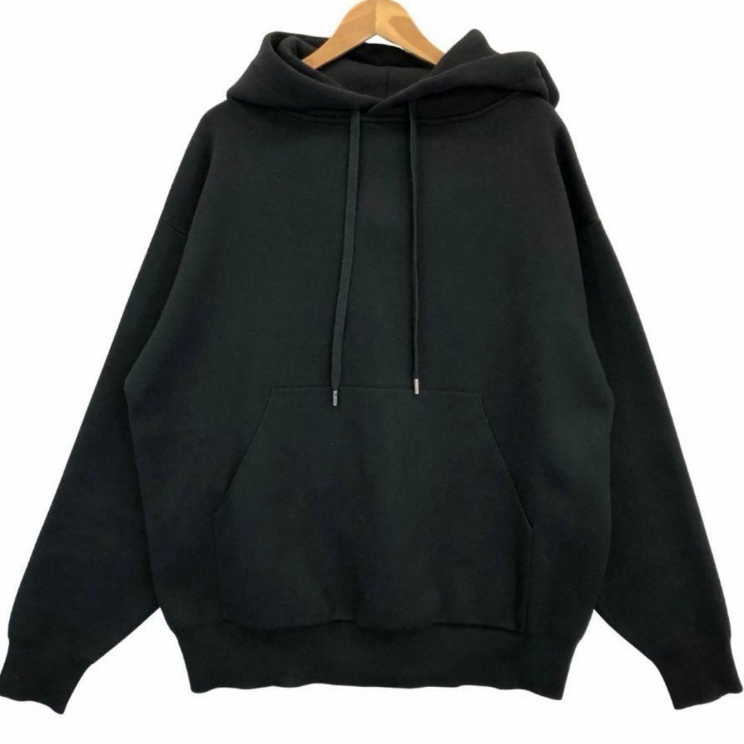 caban コットンカシミヤ　パーカー　ブラック