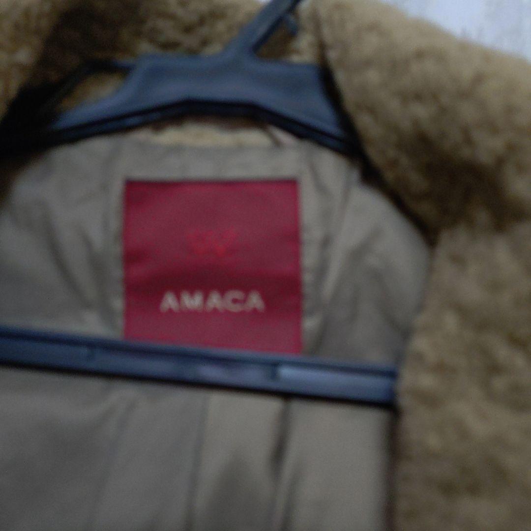 三陽商会AMACA☆高級ダウンコート☆ゆったりサイズ
