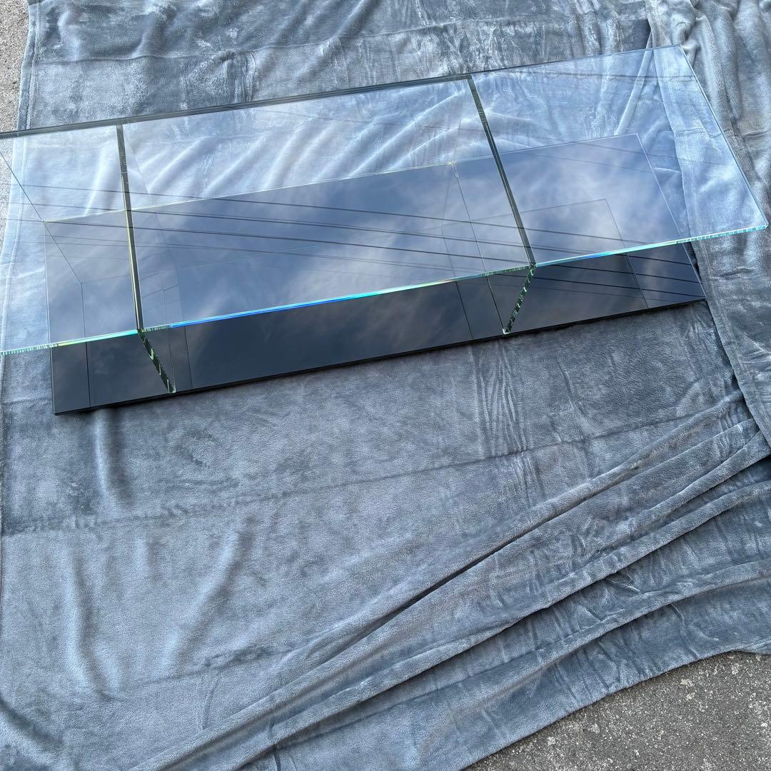 美品　カッシーナ　ガラステーブル　レクタングラー　269 MEX　テーブル