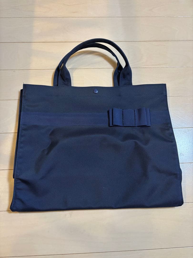 familiar リボン付きトートバッグ