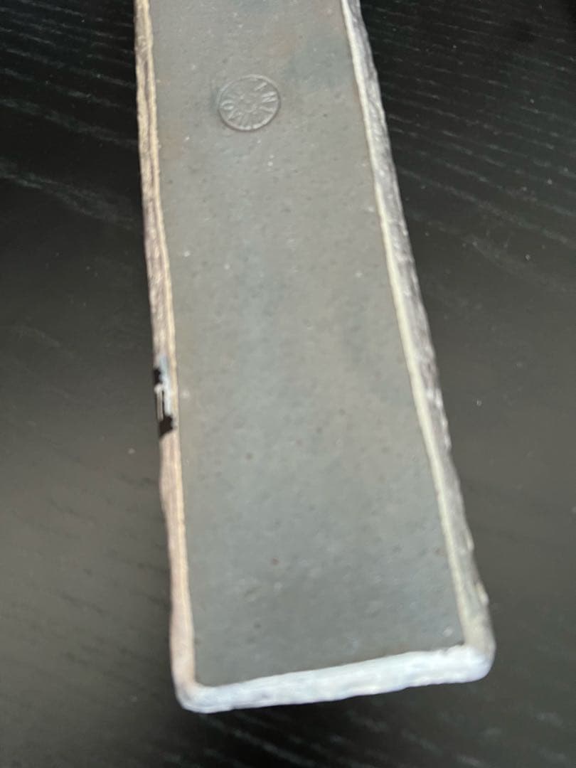 谷井直人　銀彩シルバー×黒 長皿（細）　希少　限定レア　(印Aテープあり)