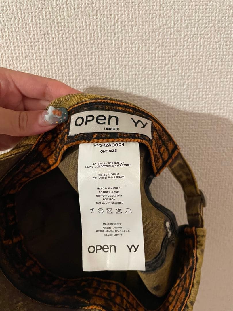 帽子 \"OPEN YY\" YY COTTON BALL CAP