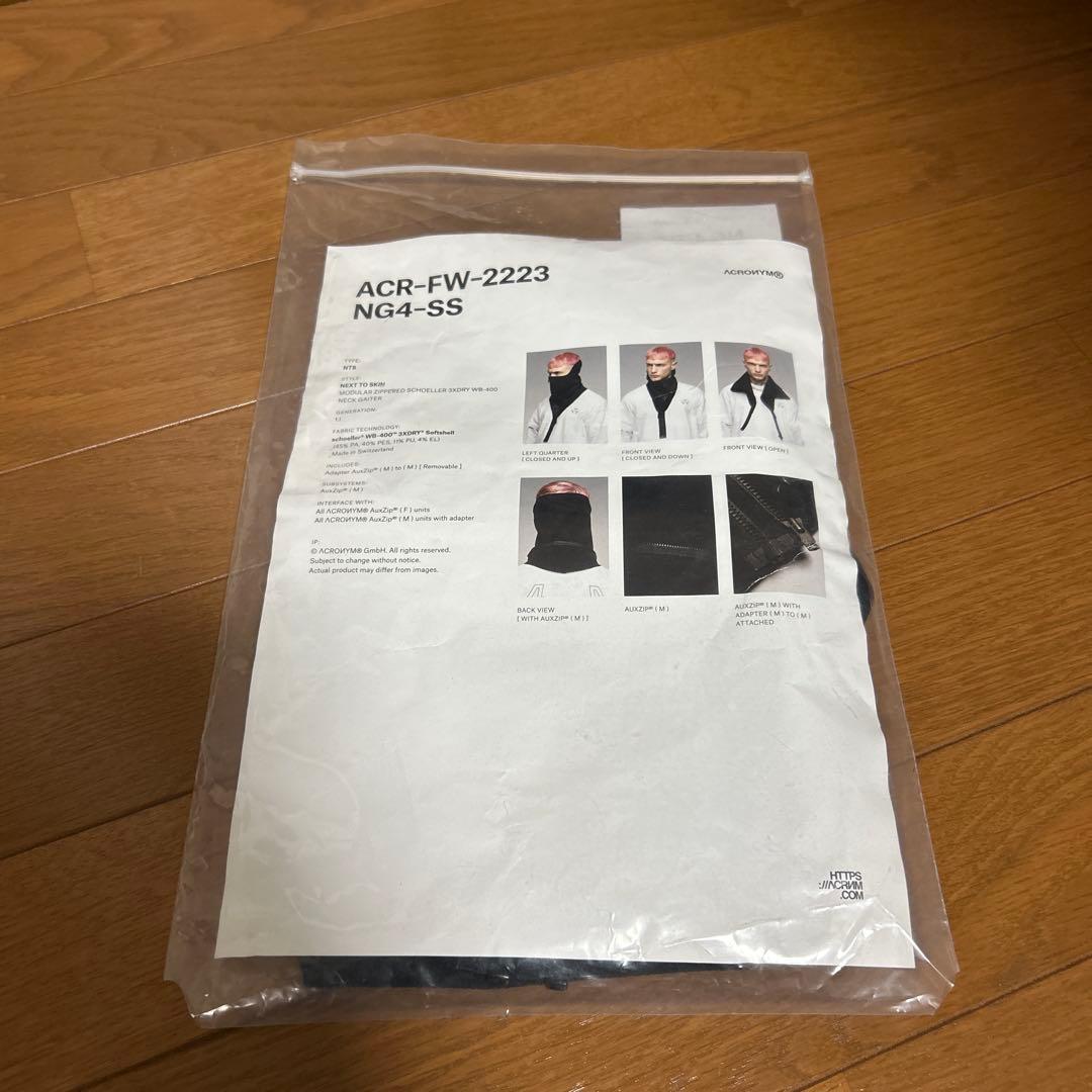 【最安値・新品】アクロニウム　ネックゲイター　ブラック