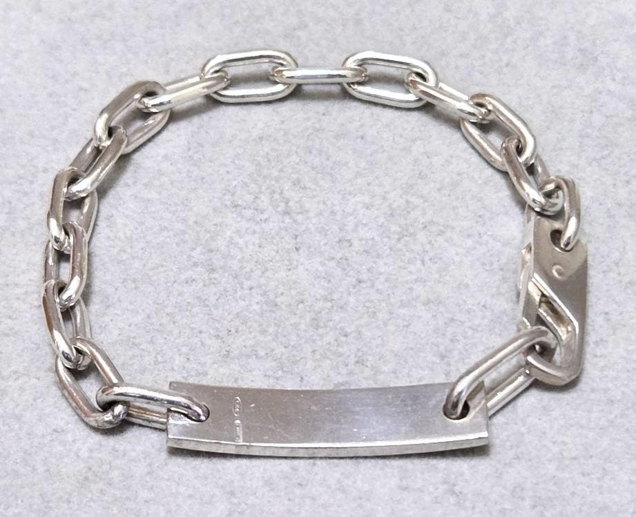 GUCCI グッチ プレート　ID　Ag925　ブレスレット　箱付き　43032