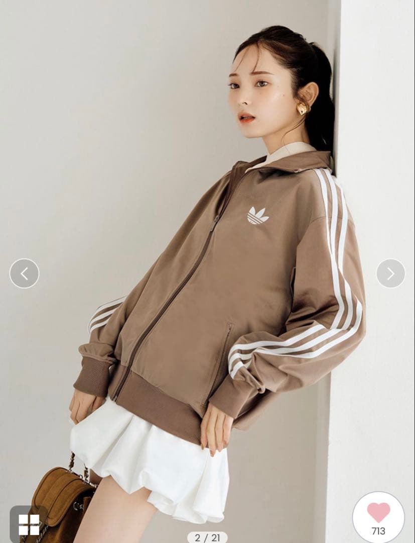 adidas ×SNIDEL トラックジャケット