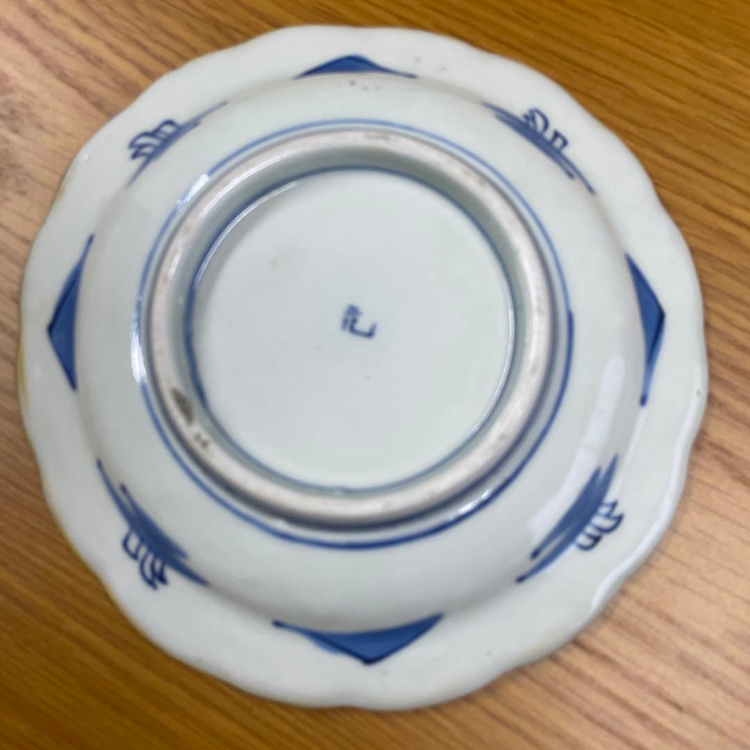 古伊万里焼　金彩色絵皿5枚セット