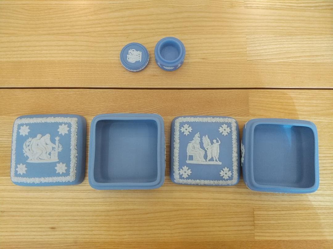 ■美品■ ジャスパー　蓋つき小物入れ　3セット