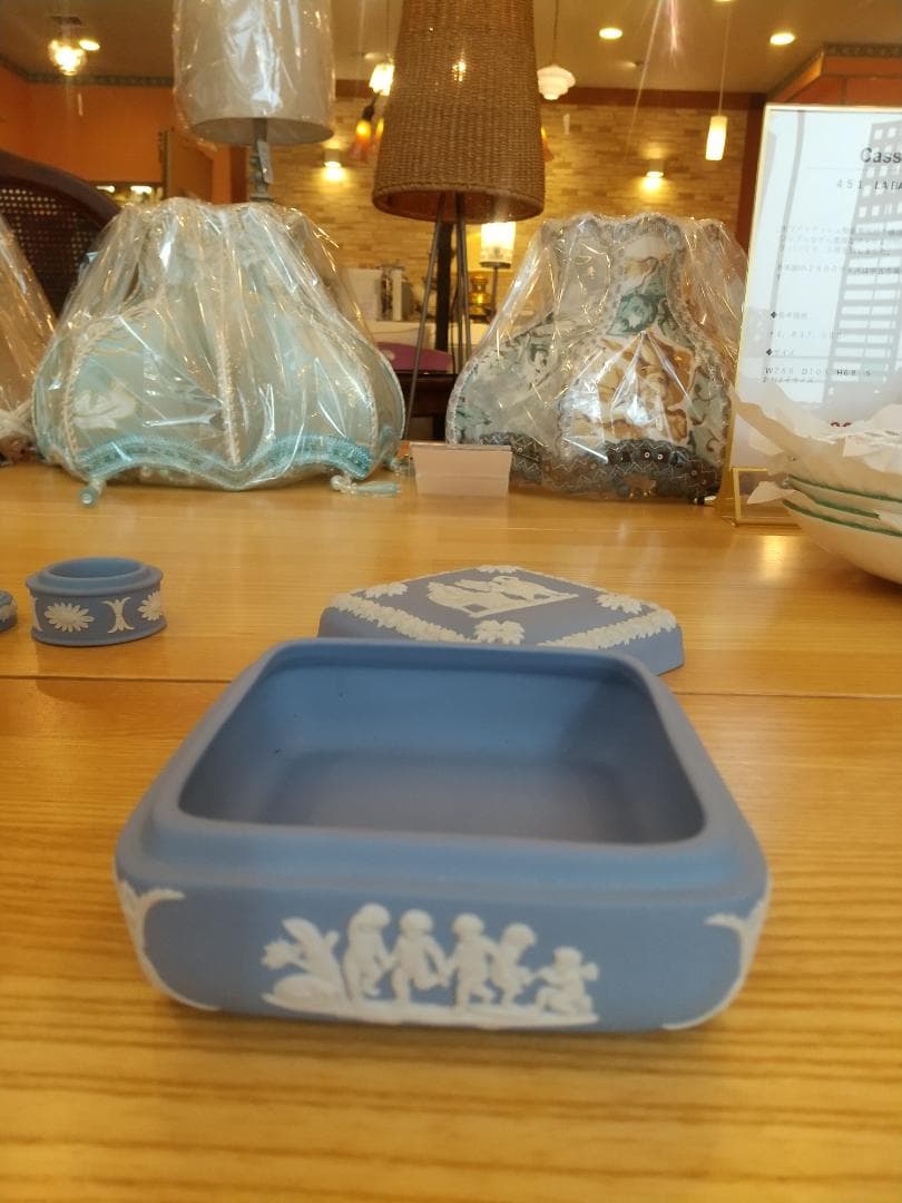 ■美品■ ジャスパー　蓋つき小物入れ　3セット