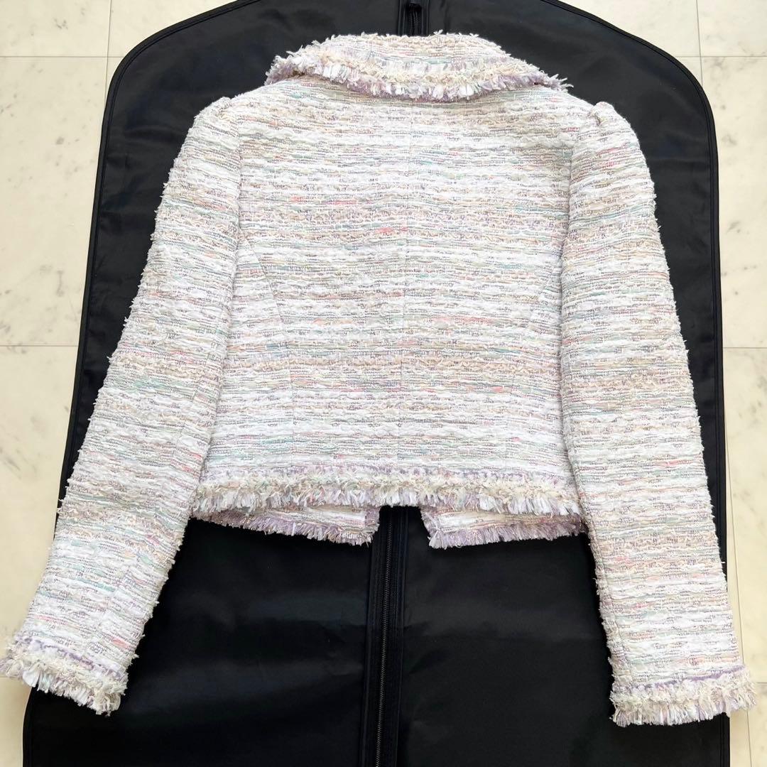 定価30万 Rene ファンシーツイード フリンジ ワンピースセットアップ