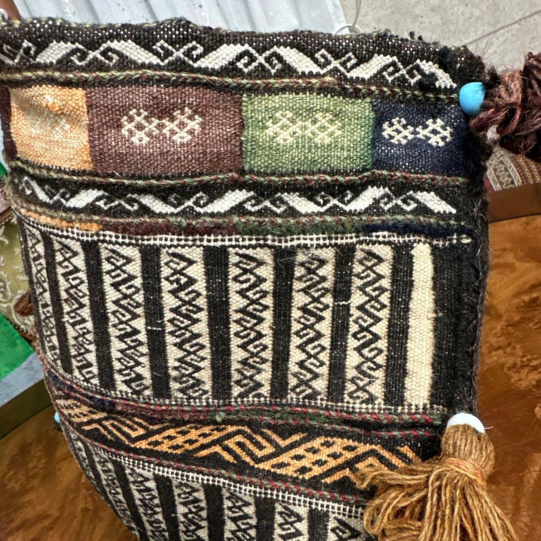 とても古い ホリジンバッグ　ヴィンテージ アンティークキリム トライブルラグ