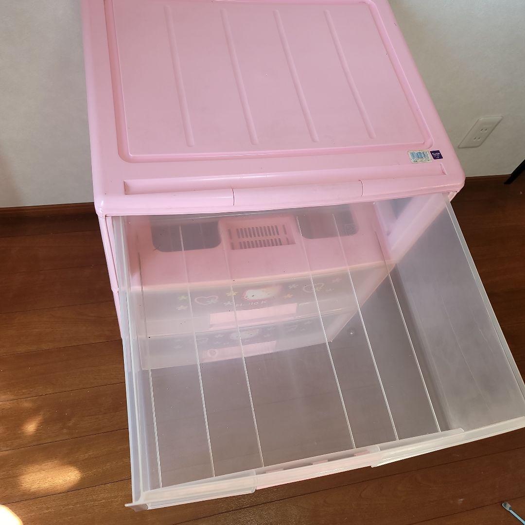 キティちゃん 3段引き出し収納ケース ピンク　コメント必読
