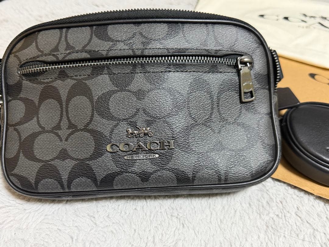 COACH ボディバッグ ブラック ケース付き