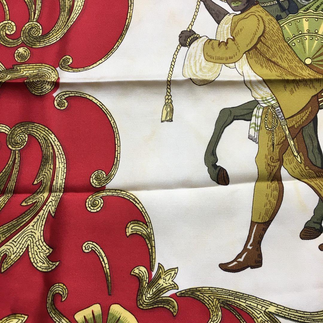 2507-72｜エルメス カレ 90 スカーフ シルク レッド タグあり