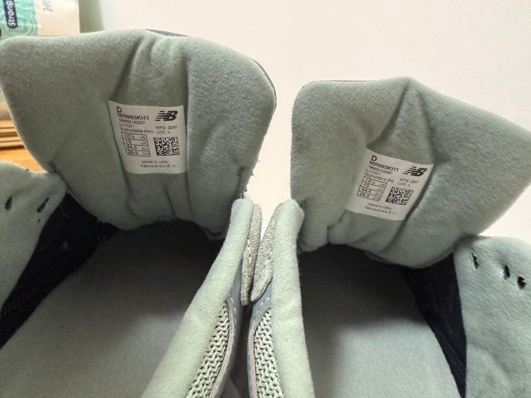 靴 New Balance 993 KITH pistachio 28.5