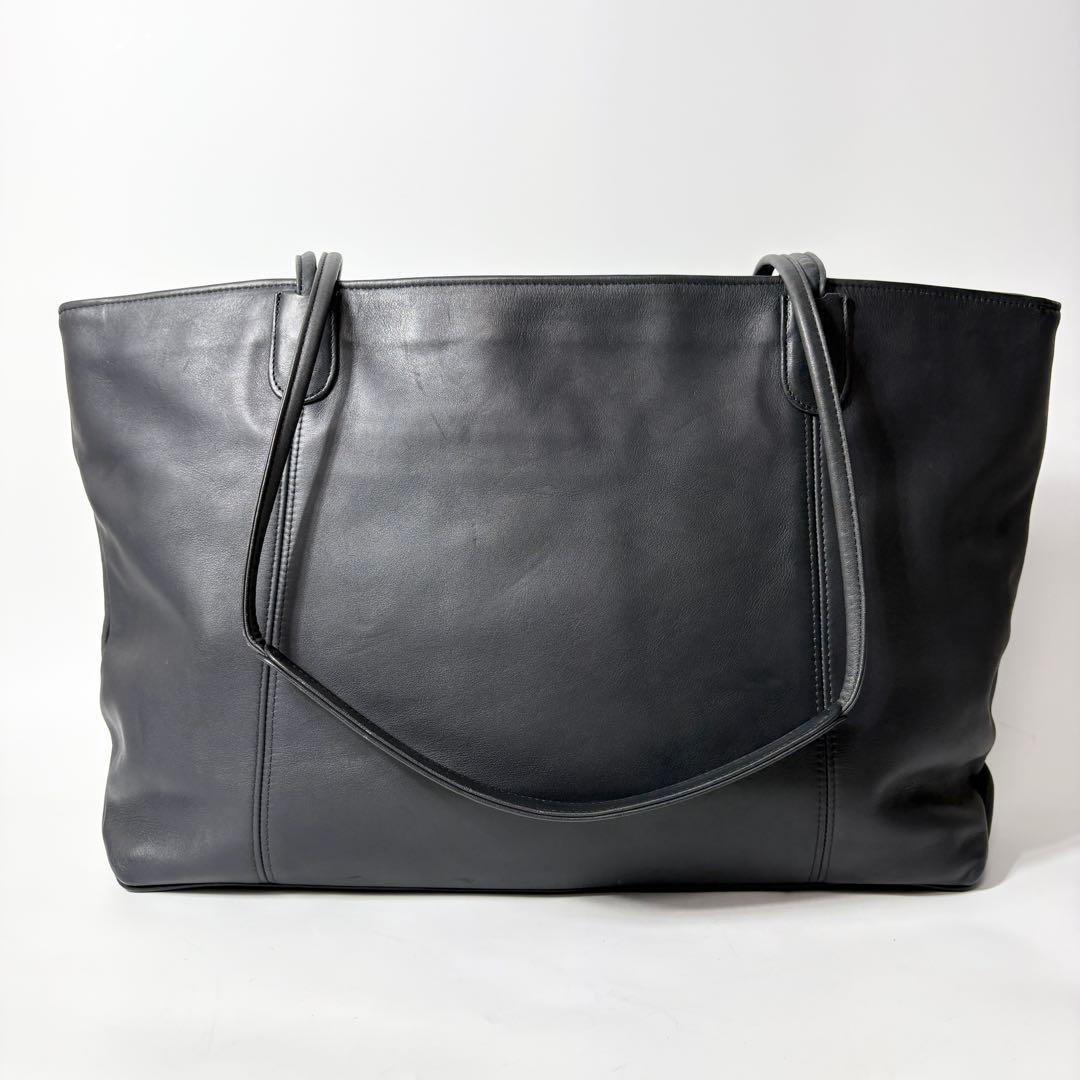 オールドコーチ　大容量　肩掛け可能　A4可能　ネイビー　ビジネストートバッグ.