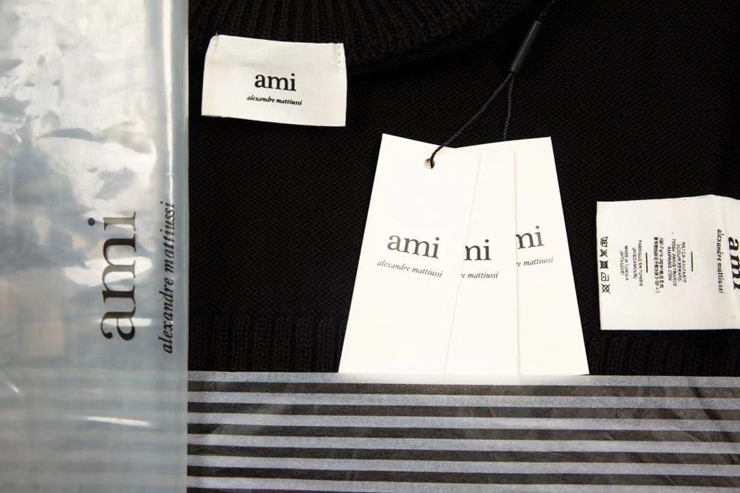 amiparis アミパリス レディース　ニット ブラック Lウール