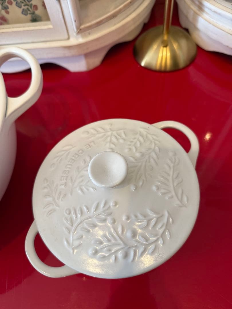 限定品！ルクルーゼLE CREUSET ホワイト 両手鍋