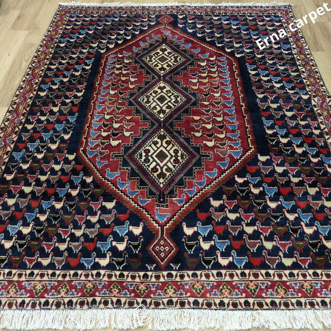 ペルシャ絨毯 手織り 草木染　スィールジャーン産 215x195 Sirjan