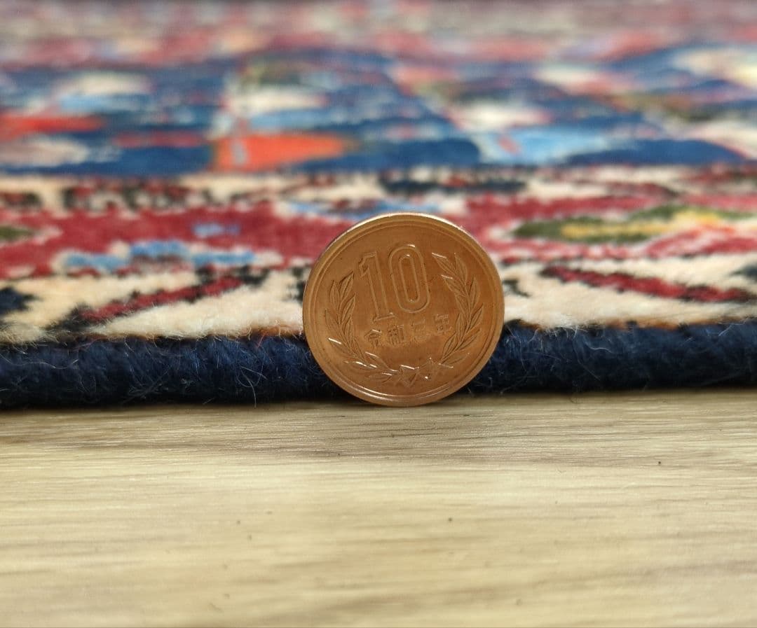 ペルシャ絨毯 手織り 草木染　スィールジャーン産 215x195 Sirjan