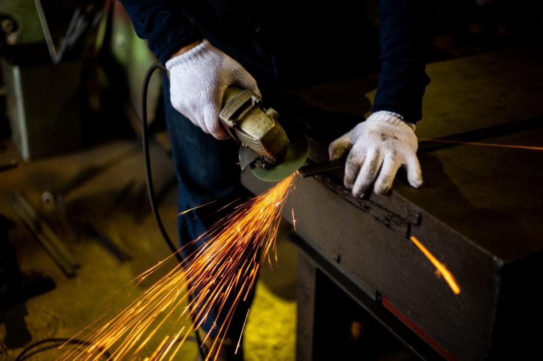 アイアンウッドワークデスク（学習机　事務机　ネイルデスク )《頑丈》《全面溶接》