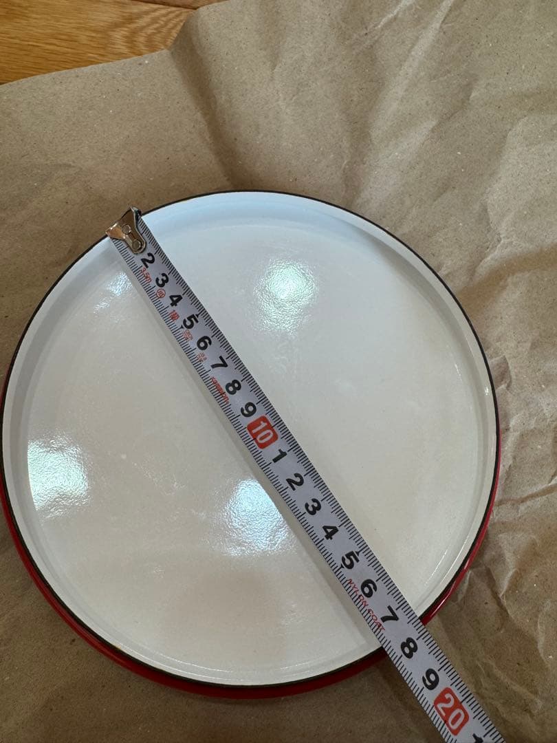 ダンスク☆ホーロー鍋、18cm、赤