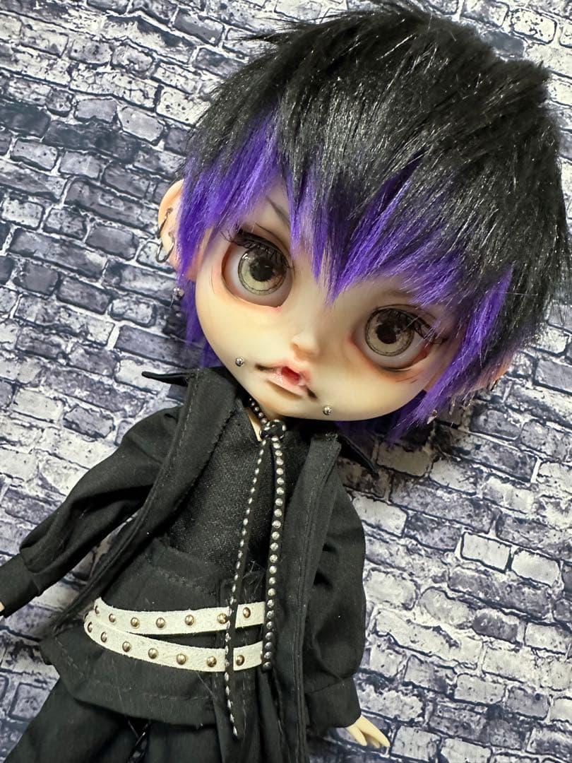 ⋆*⋆様 アイシードール 本体男の子　ボアウィッグ　OF付き　カスタムアイシード