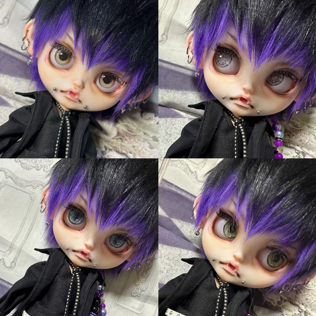 ⋆*⋆様 アイシードール 本体男の子　ボアウィッグ　OF付き　カスタムアイシード