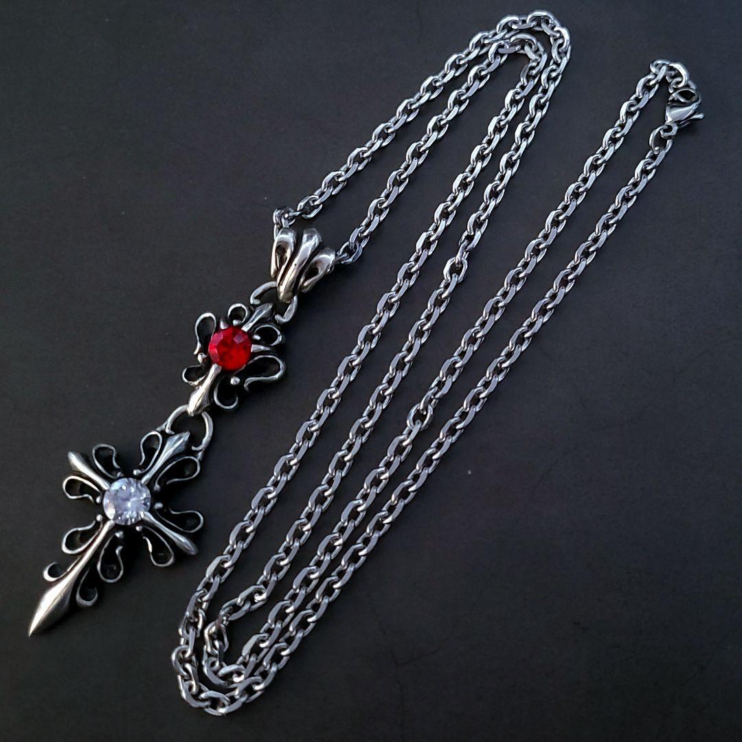 美品 BLESS ブレス ダブルフレアクロスペンダント 925 ジルコニア