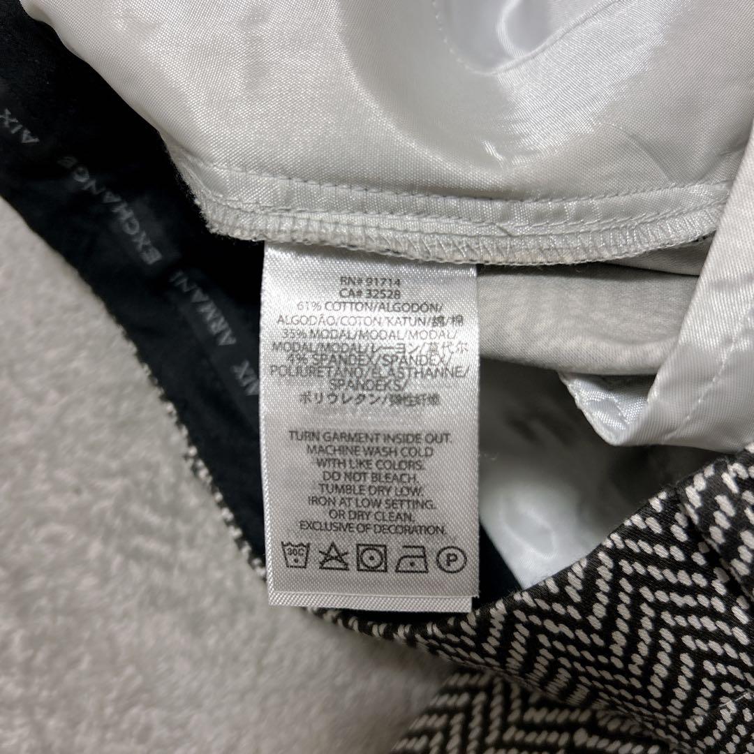 美品アルマーニエクスチェンジARMANIレディースパンツスーツセットアップ
