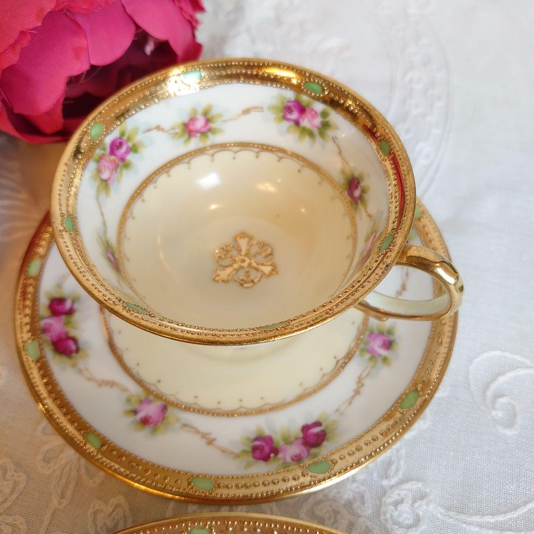 オールドノリタケ　カップ＆ソーサー　皿　プレート　アンティーク　トリオ