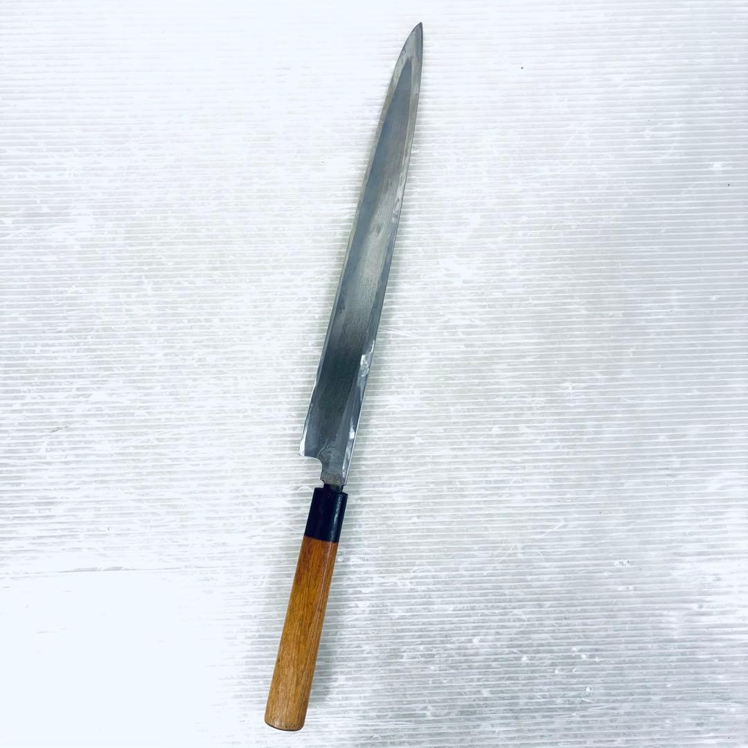 【和包丁】正本　柳刃包丁　鞘付き　刃渡り31cm