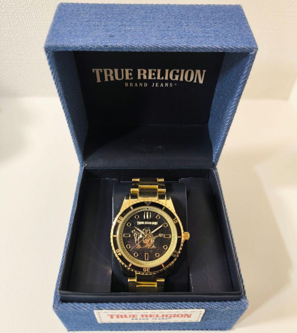 TRUE RELIGION ゴールド ブラック時計