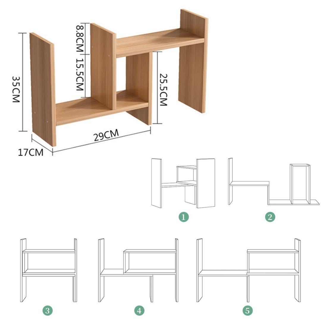 自分好みに 伸縮性 本立て 小物入れ 自由自在 卓上ラック