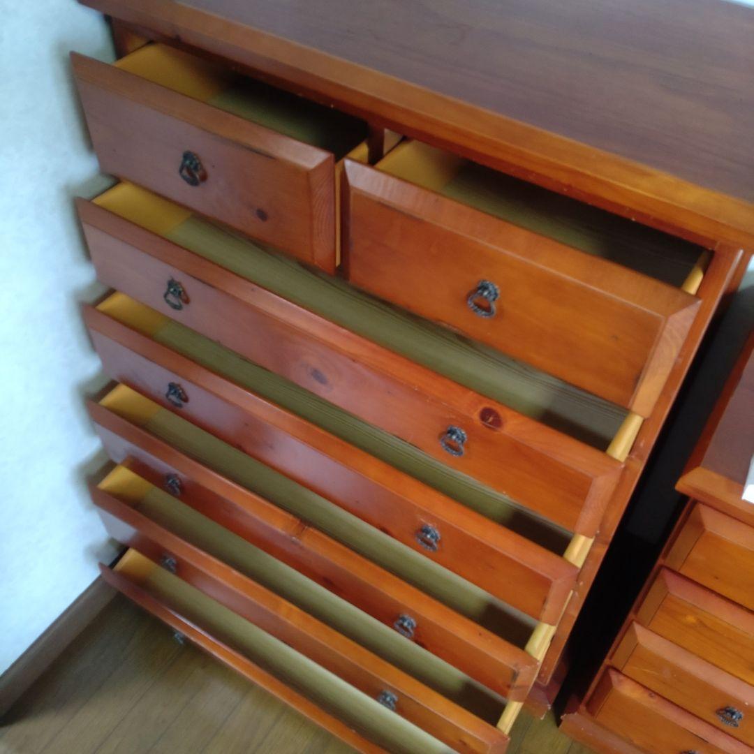 アンティーク風　木製タンス