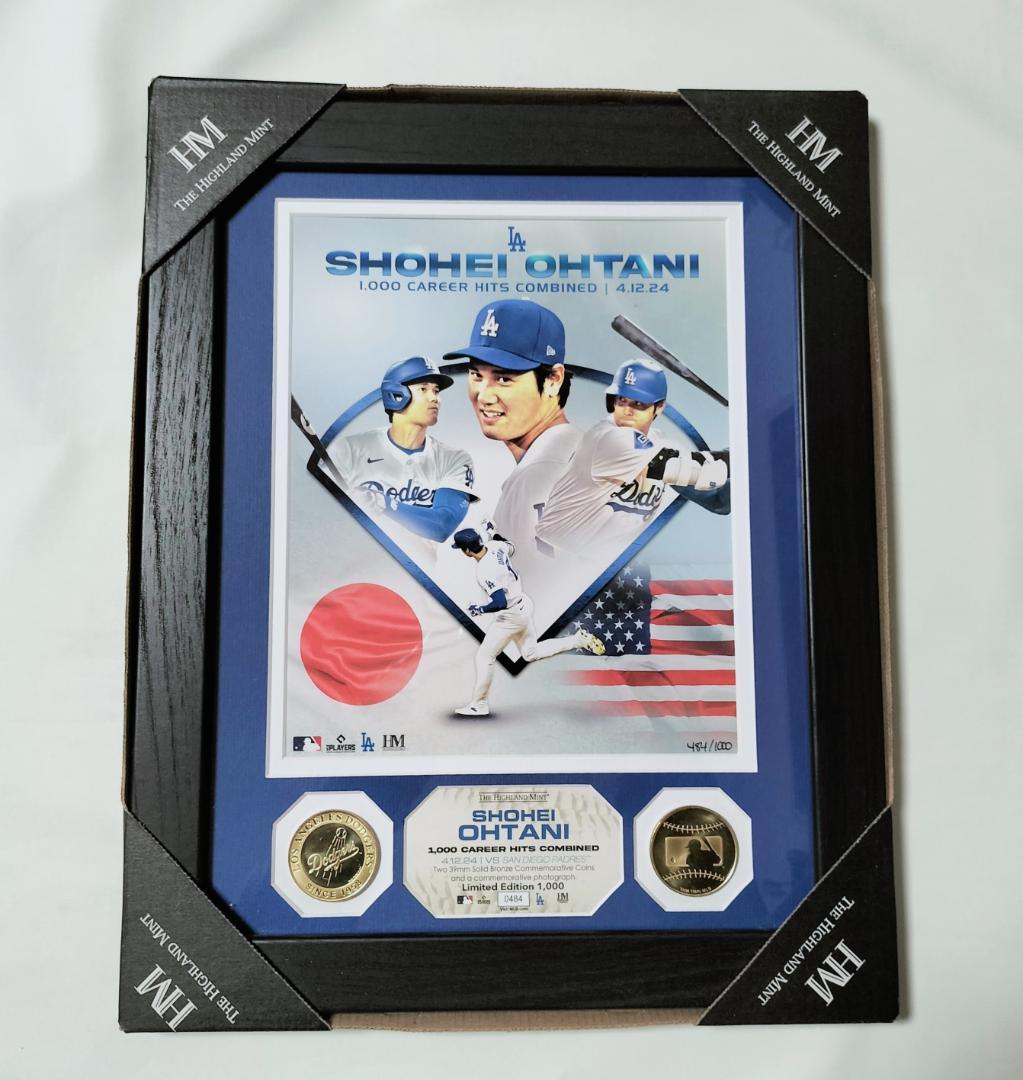 数量限定 MLB 大谷翔平 日米通算1000本安打記念ダブルフォトミント