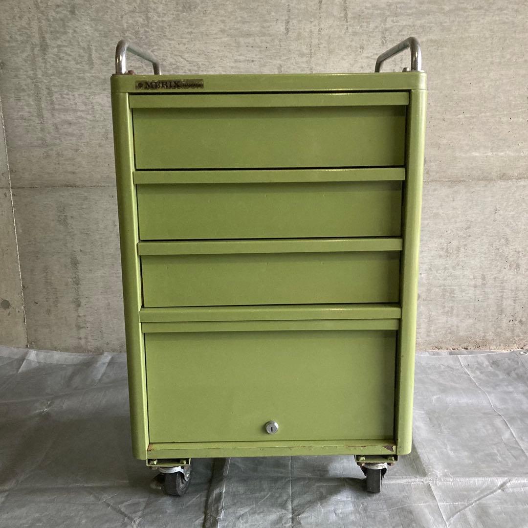 MERIX 濱田プレス工藝 ツールワゴン カート 工具入れ 引出し キャスター付