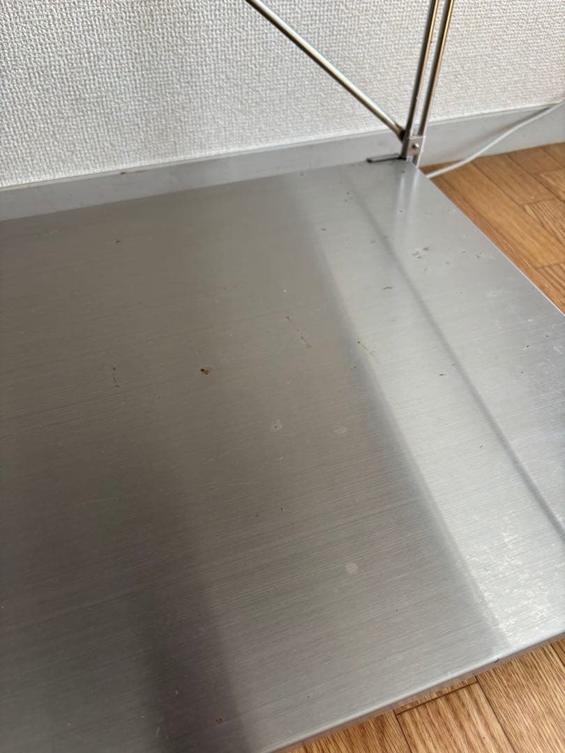 無印良品　ステンレスユニットシェルフ・ステンレス棚セット・ワイド・小