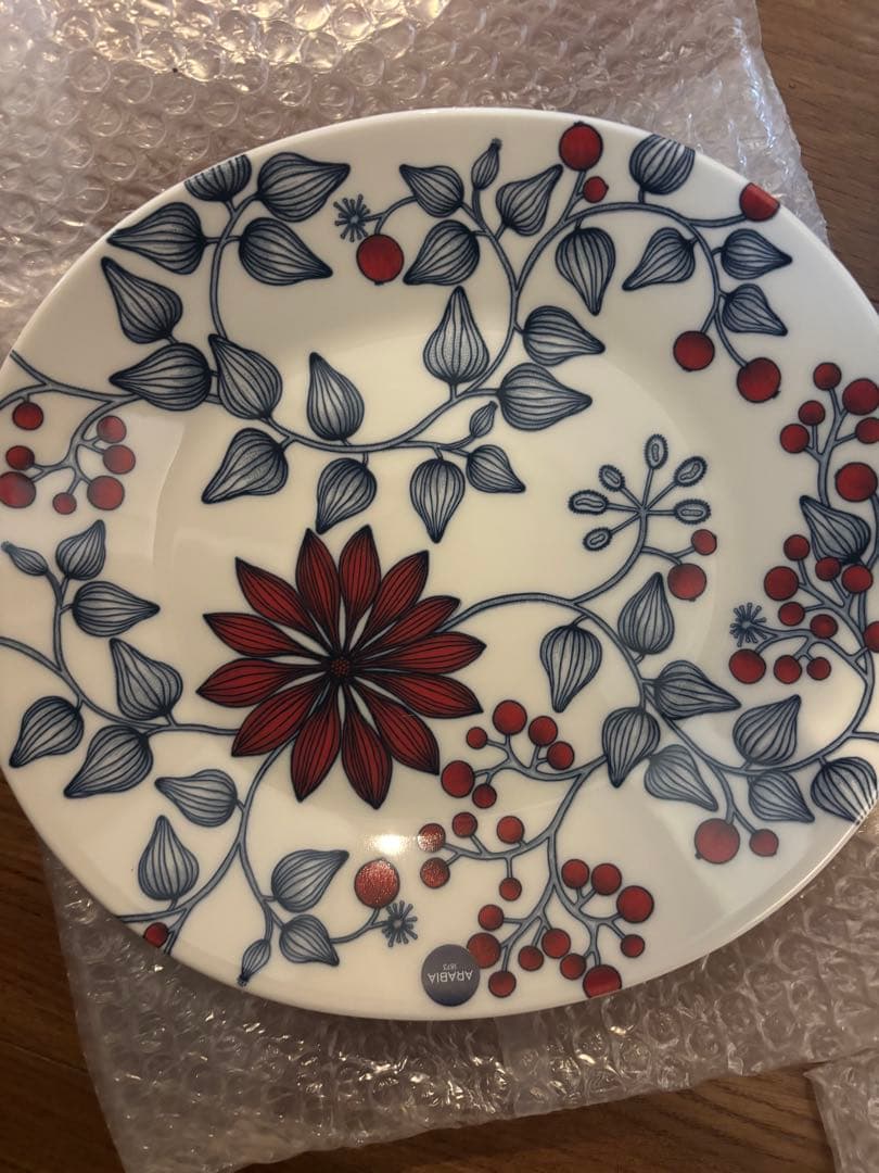 匿名　アラビア ルノ フロストベリー　オーバルプレート　25cm 150周年