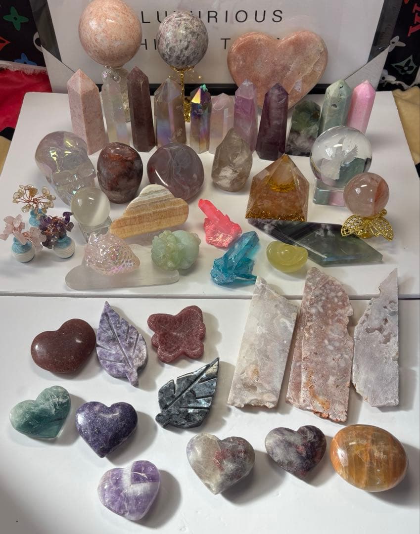 最終値下げ天然石 大量 セット スフィア ポイント 置物