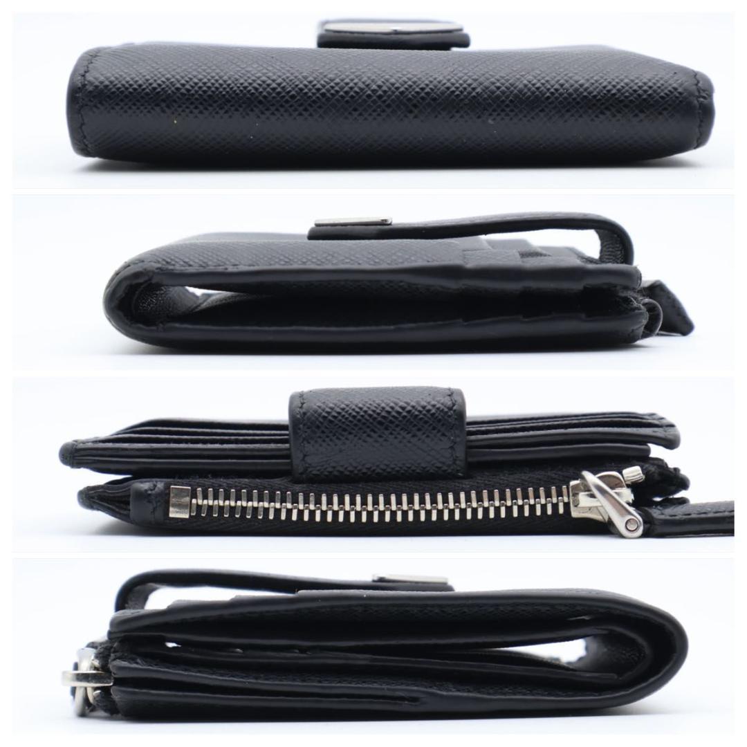 【極美品】PRADA ICチップ 二つ折り財布　サフィアーノ　トライアングルロゴ