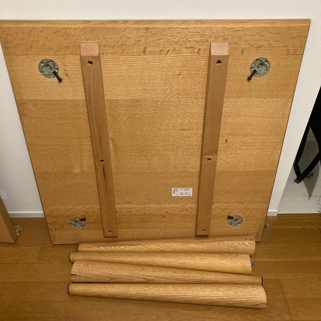 柏木工ダイニングテーブル／オーク無垢材