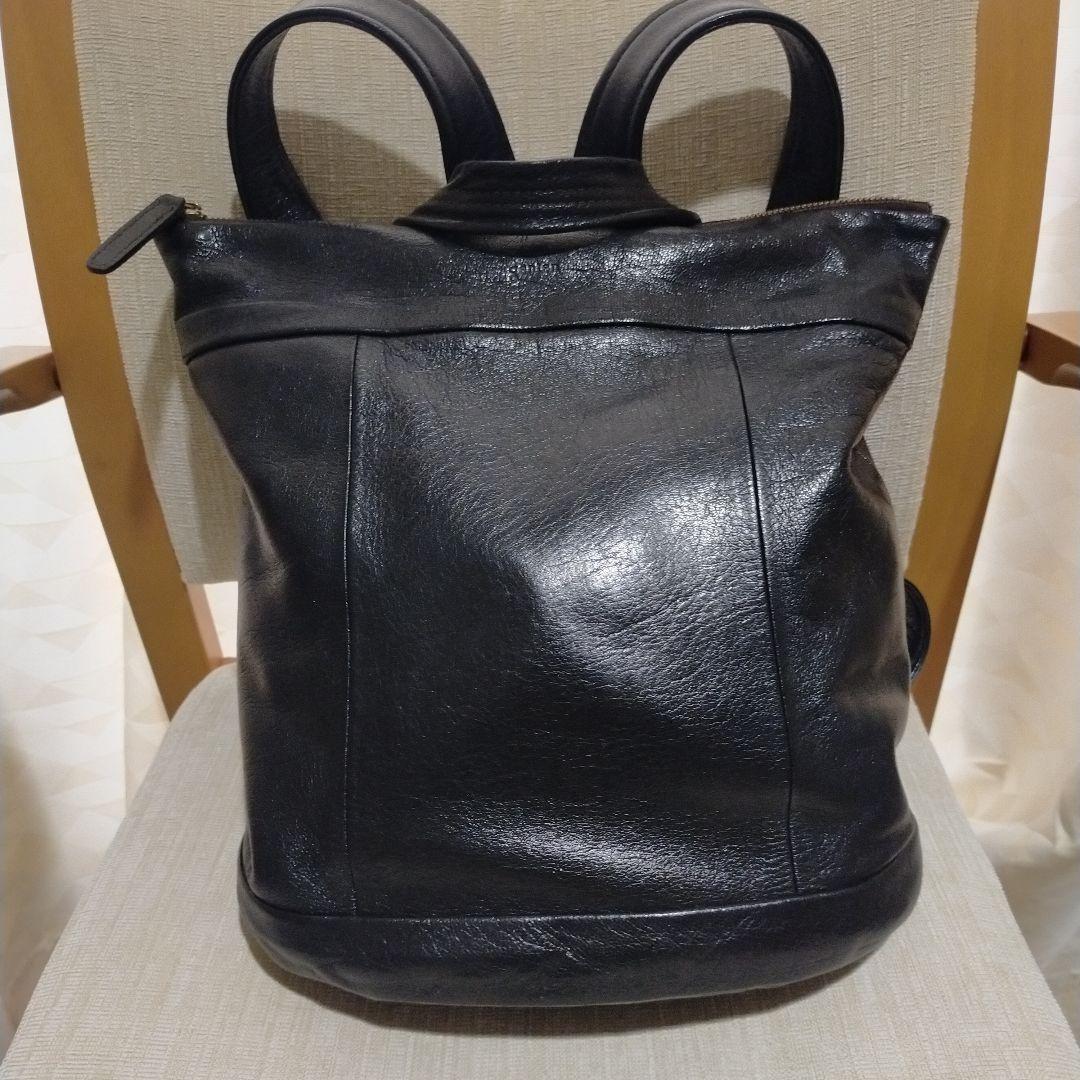 【dainu】genten リュック　ゴートベーシック　山羊革　黒