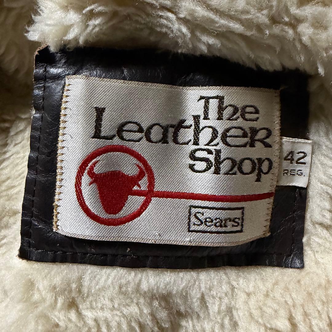 70s USA製 Sears フライトジャケット G-1 襟ボア 42